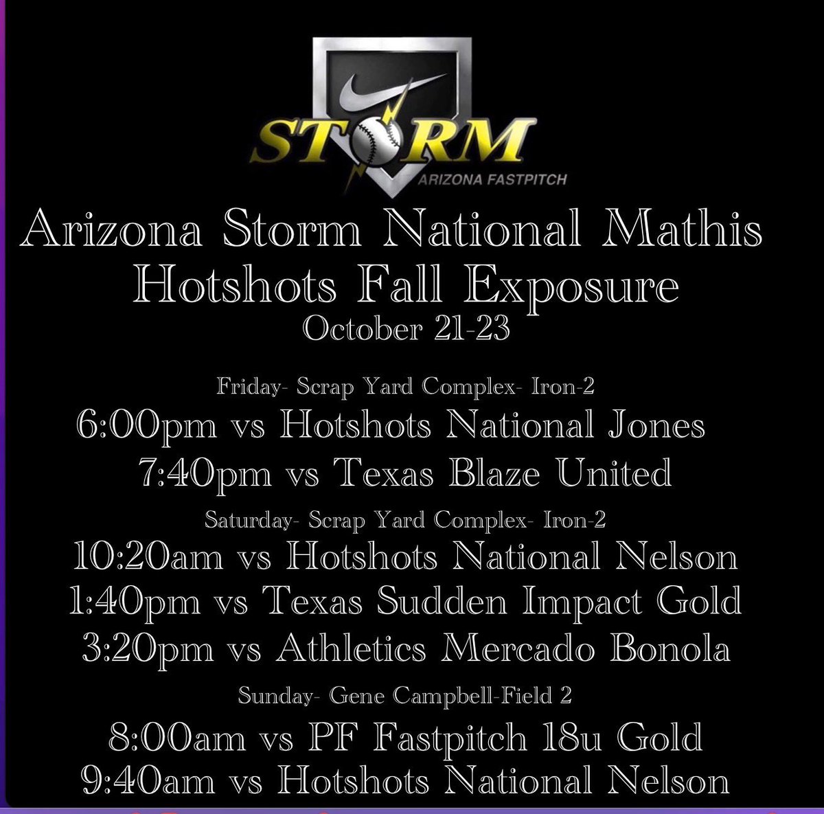 Excited to get back at it again! This upcoming weekends tournament in Texas!