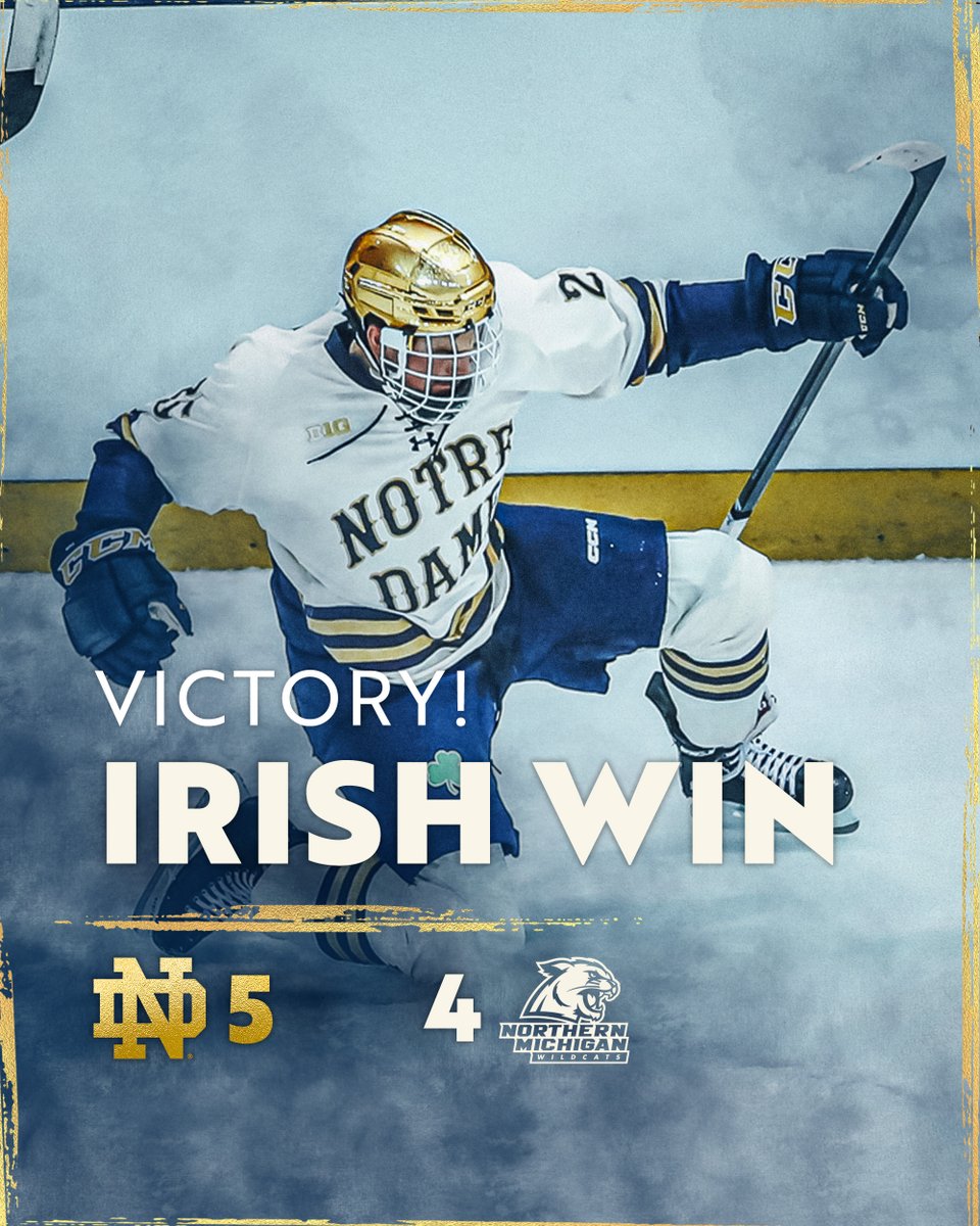 NDHockey's tweet photo. First weekend series ✅
First weekend sweep ✅

#GoIrish https://t.co/yCOMmlIgk7