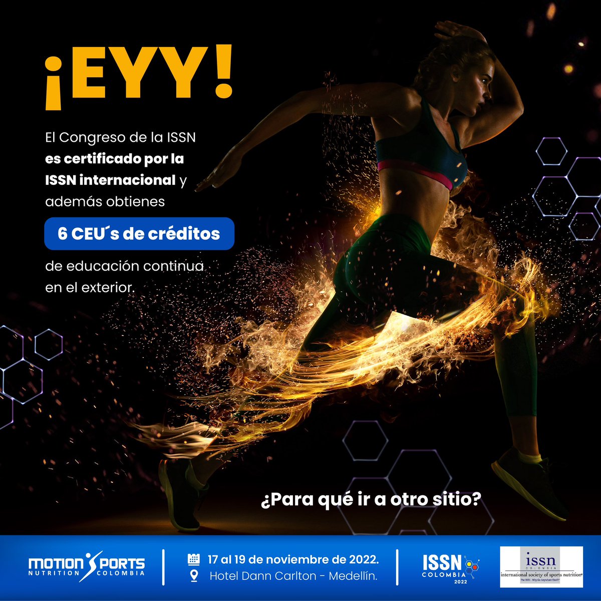 motioncolombia's tweet photo. Grandes aportes y beneficios a tu profesión puedes obtener, asistiendo al V Congreso de la Sociedad Internacional de Nutrición Deportiva ISSN Colombia. 😁👇🏻

👉🏻 Conferencistas de reconocida trayectoria.💯
👉🏻 6 CEU´S de créditos de educación continua en el exterior. https://t.co/eOgqrQfc5r