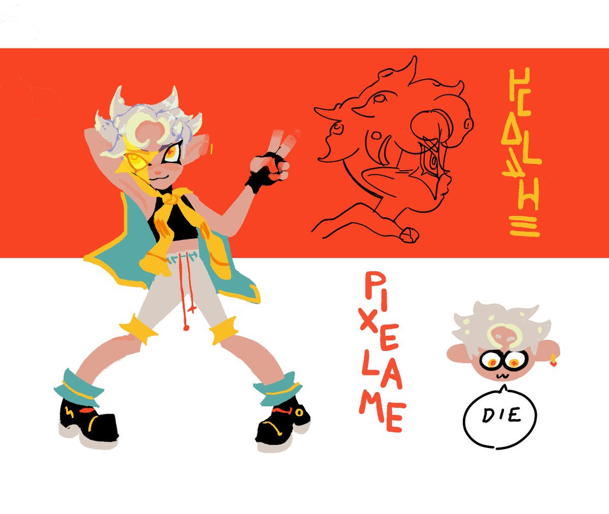 my splatsona cares about two things: lookin cute and being the overall splatter in every game 