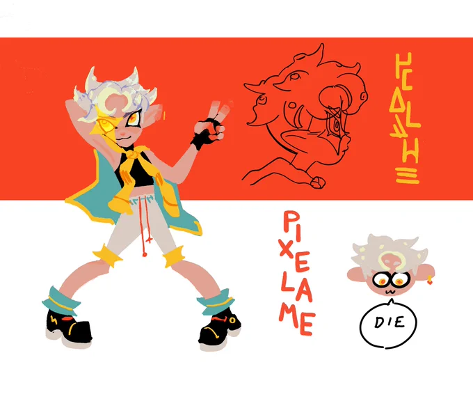 my splatsona cares about two things: lookin cute and being the overall splatter in every game 