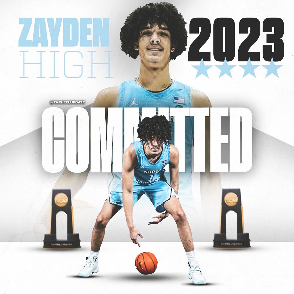 BREAKING: #UNC lands 6-9 PF 2023 four-star Zayden High 🔥🔥🔥 The Texas native ranks 48th nationally and the no. 9 PF in the nation