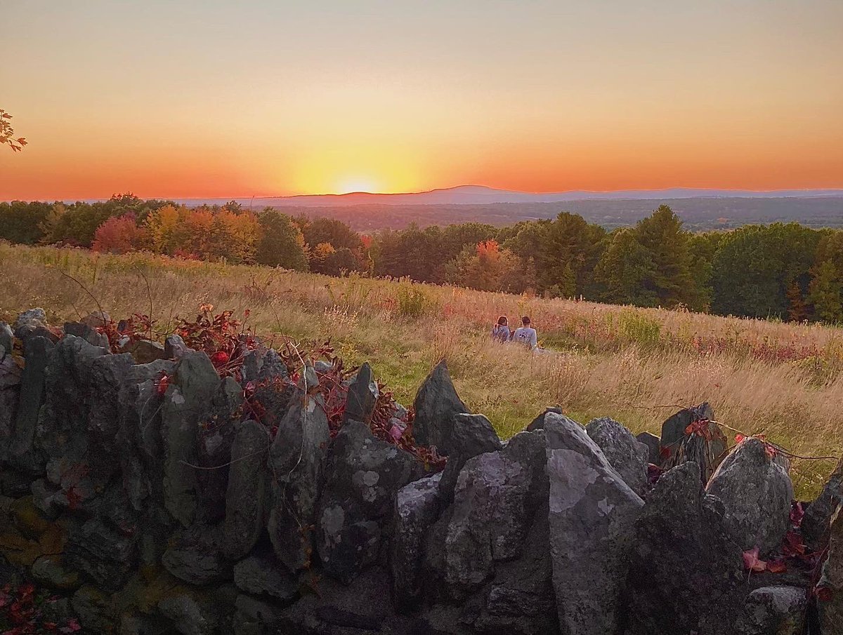 Fall sunset @thetrustees @fruitlands