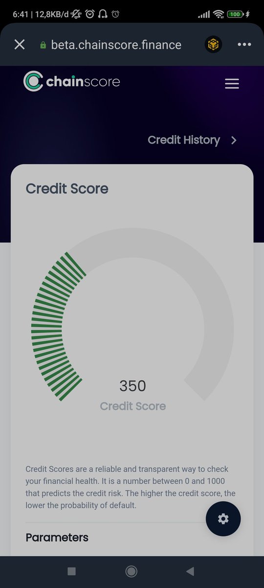 Thenextlev1's tweet photo. This is my credit score , what about you guys?
@ChainScoreHQ https://t.co/cfGDkBWnxi
