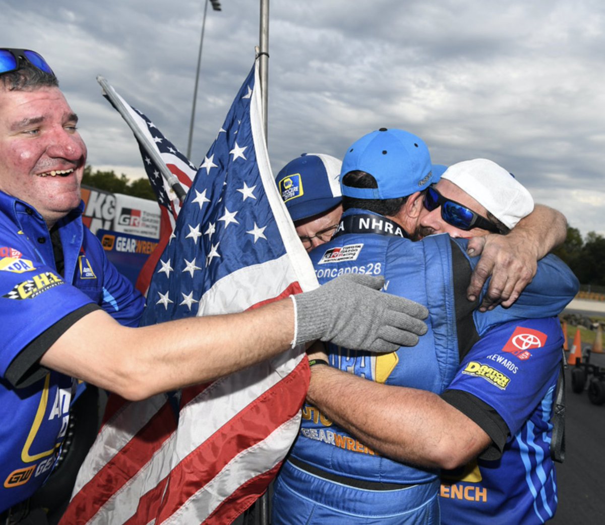 RCM #FallNats final round results: Hand the cowboy hat to @RonCapps28! He drives the @NAPARacing Supra to the win in 3.911 seconds to defeat Hagan (3.923) and pick up his second consecutive @txmplex Wally trophy. Congrats to the champ on win No. 73 and his fifth of the year!