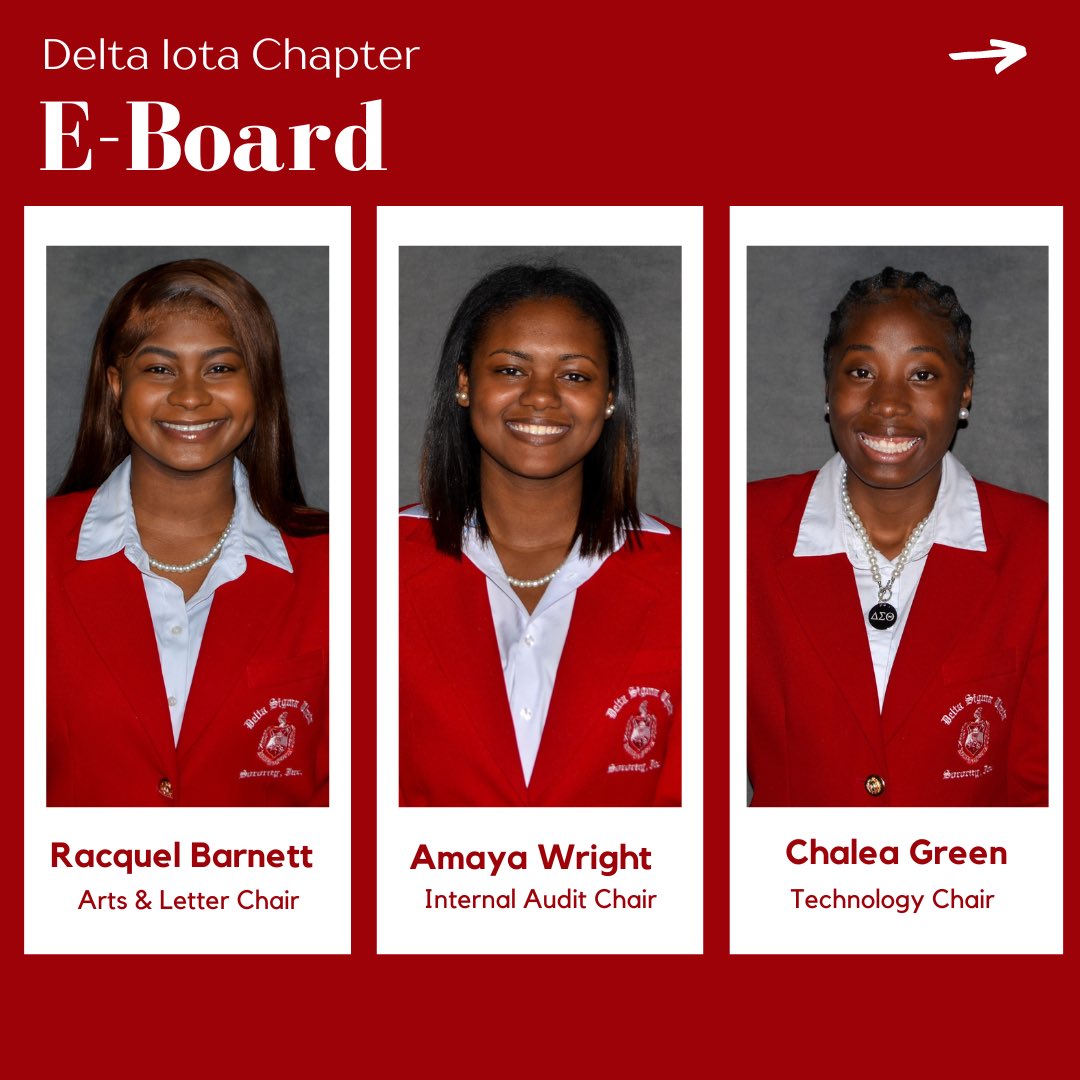 DstDeltaIota's tweet photo. The Delta Iota Chapter of Delta Sigma Theta Sorority Inc. 2022-23 Executive Board ❤️(part 2) https://t.co/HNTVBANYQr