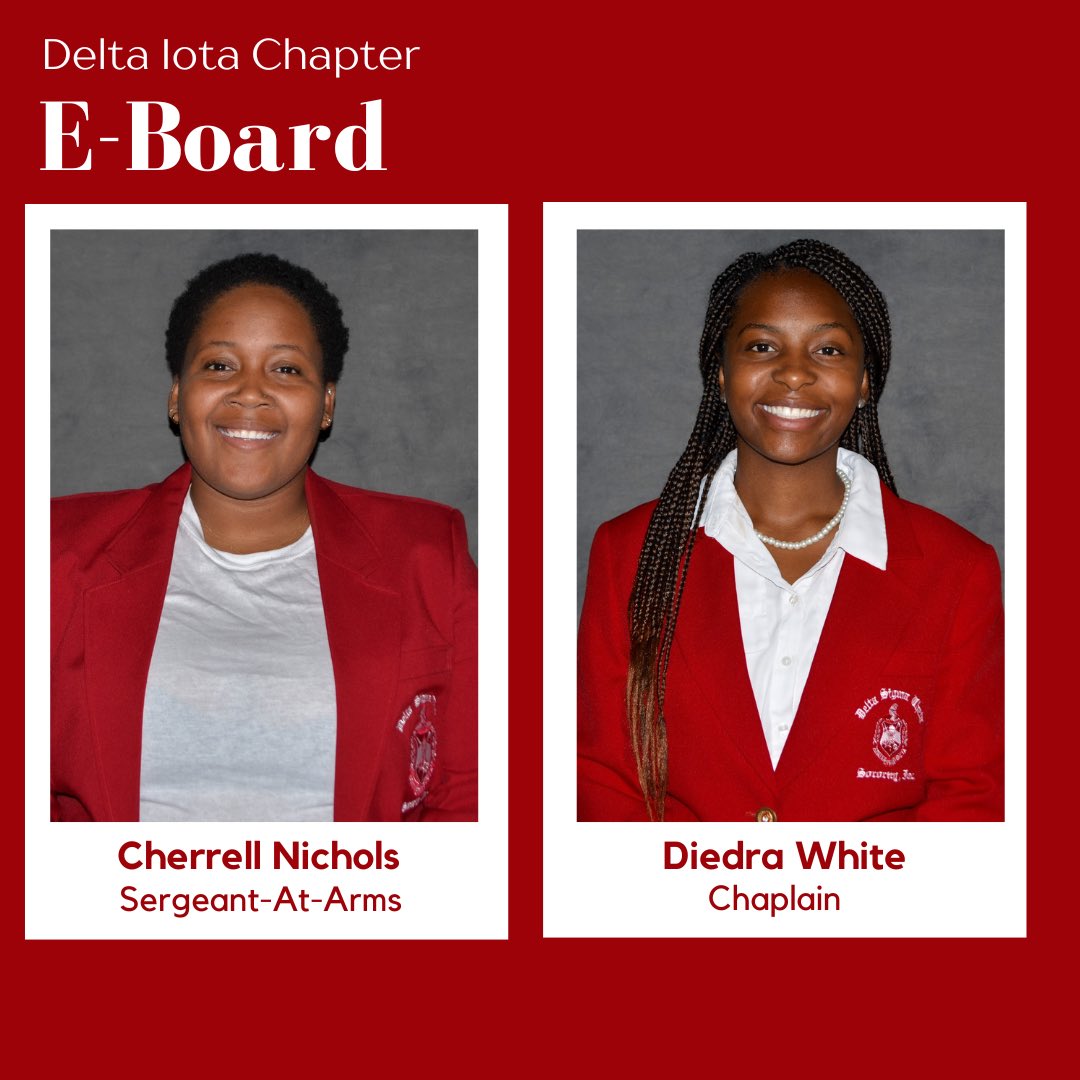 The Delta Iota Chapter of Delta Sigma Theta Sorority Inc. 2022-23 Executive Board ❤️(part 2)