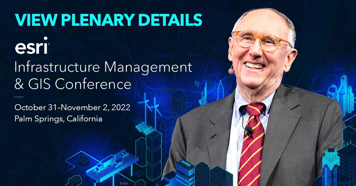 Find inspiration during a great plenary session at the Esri Infrastructure Management &amp; GIS Conference. Hear from Jack Dangermond as he shares his vision for GIS across infrastructure management. ow.ly/L0OA50L5Mve #IMGIS #AEC #utilities