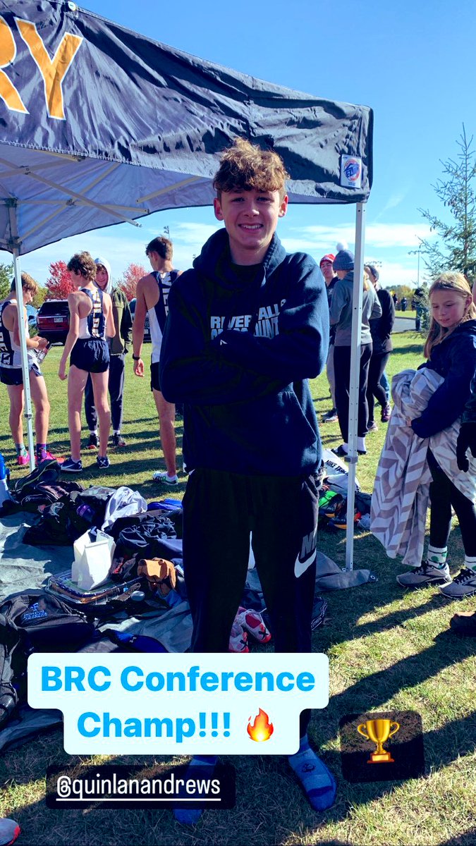 RFXC_Wildcats's tweet photo. Quin Andrews is your 2022 BRC Boys Conference CHAMP!!  It was a smart and gutsy race for the sophomore #rfpride #runrfxc https://t.co/XCcD43ESPO