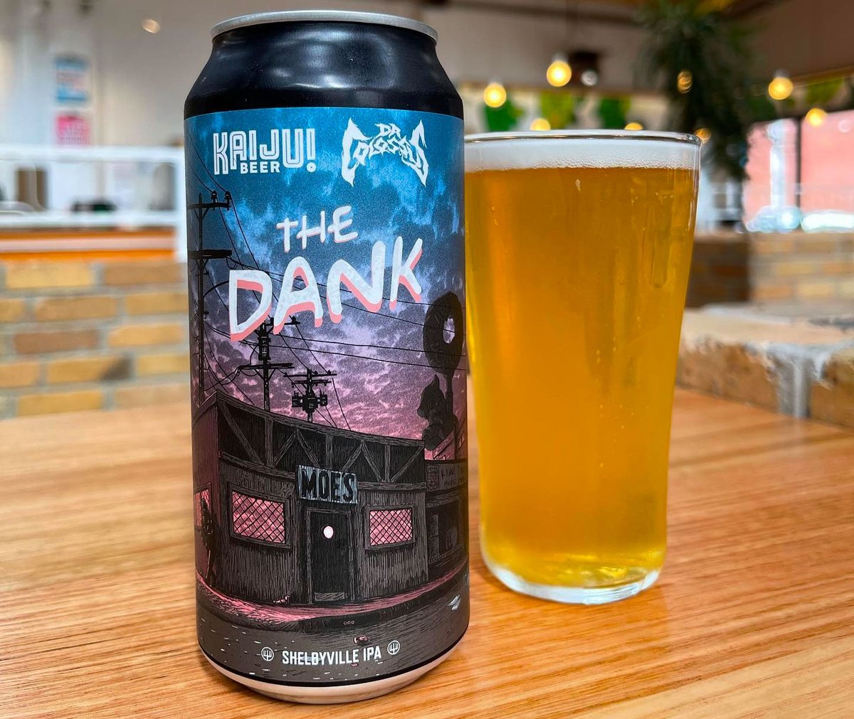 To mark the 5th anniversary of The Dank by <a href="/DrColossusBand/">Dr. Colossus</a>, they joined forces with KAIJU! to create a "Shelbyville IPA".

Very much one for the Make IPA Clear Again crew, it's got a piney, resinous, spicy bitterness that'll jolt the barflies at Moe's.
 
craftypint.com/beer/9209/kaij…