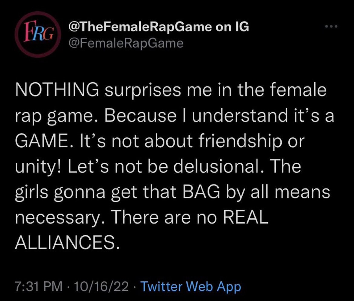 on Twitter "They crying and throwing up over Nicki interacting with