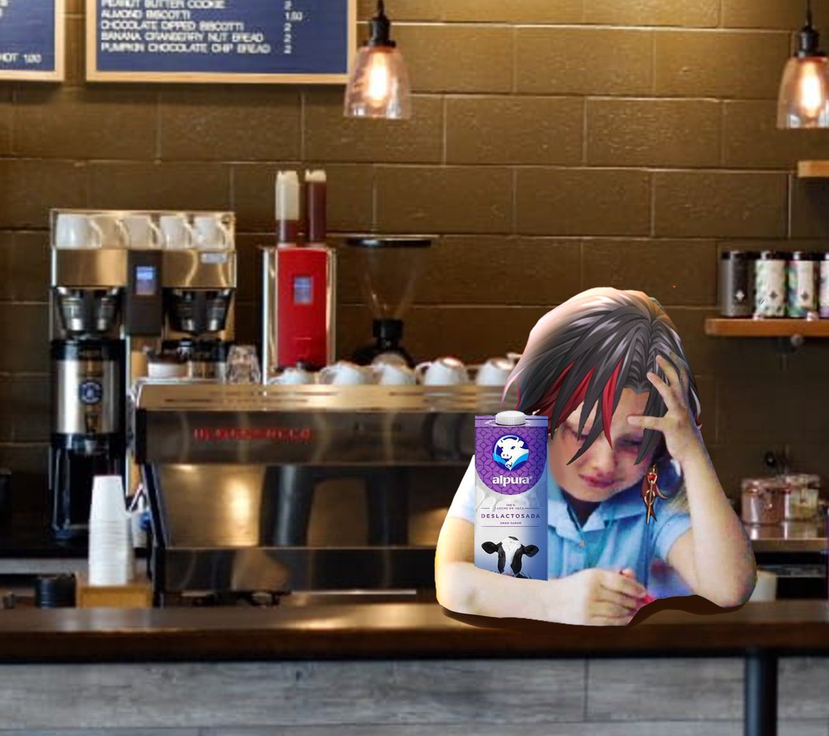 AriLatro's tweet photo. Leo was born to NOT be a bartender. #SillyLeo https://t.co/SCeYsx6Xbf