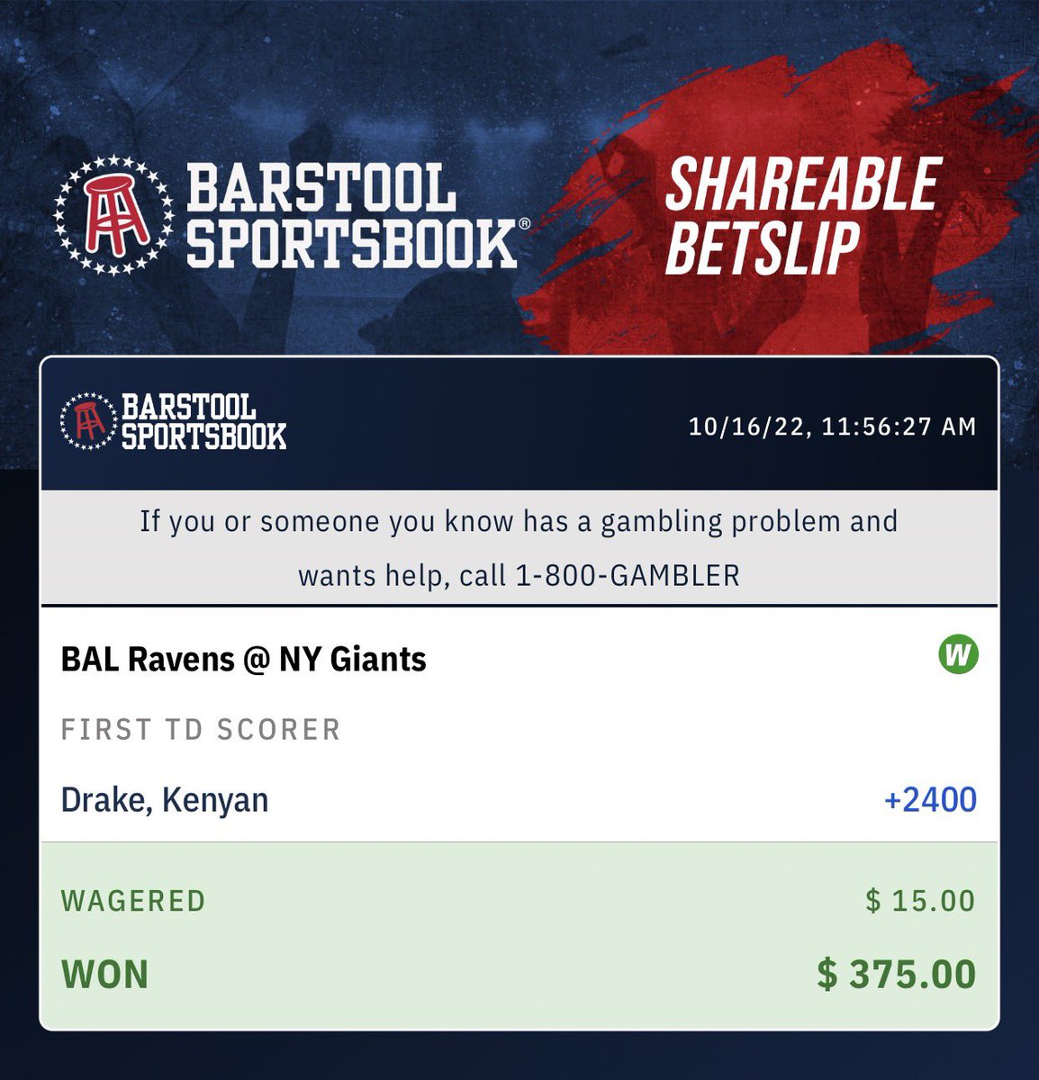 Quigs on Twitter "Great gambling day"