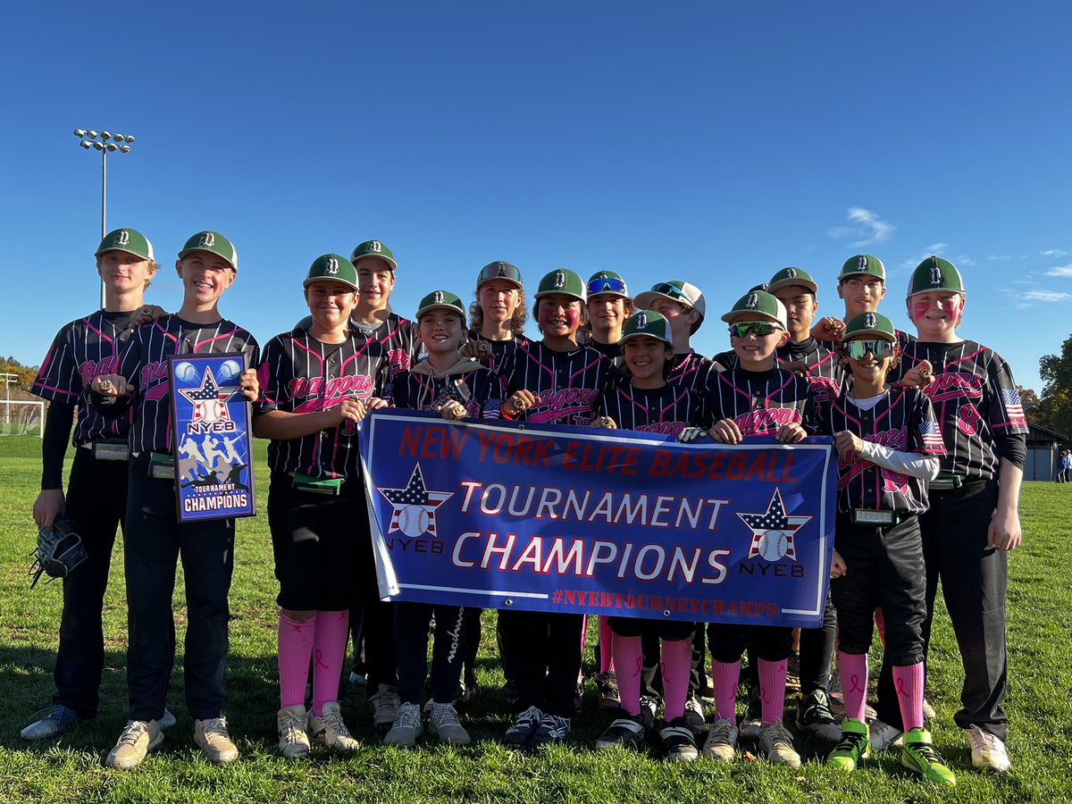 13U Dragons took down the NYEB Wear Pink tournament today with a 7-1 victory over Northeast Pride. Finished the weekend 4-0 and only gave up a total of 3 runs!