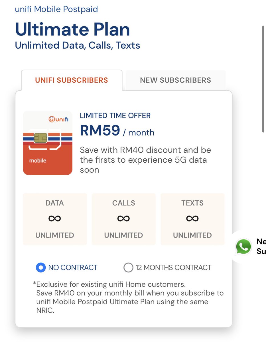 ohtweet's tweet photo. Unifi ada call offer suruh try. Pakej RM59 untuk unlimited call, unlimited data, dan unlimited sms. Ok ke Unifi Mobile ni? Siapa ada pengalaman? https://t.co/Z5bS1G0jfT