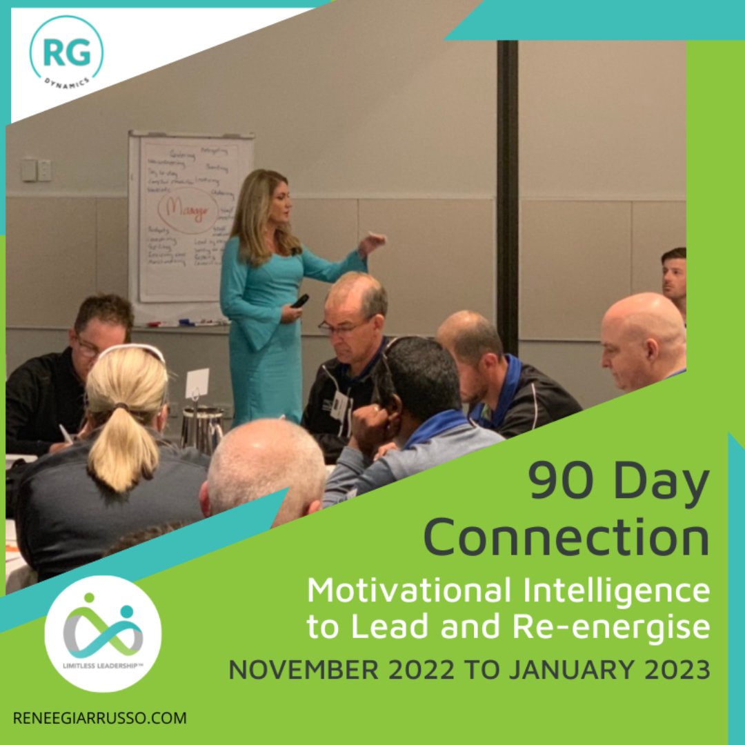 Renee_Giarrusso's tweet photo. LEAD & RE-ENERGISE
Nov. 18 - Limitless Leaders PUBLIC Program
👉 https://t.co/VYrqPvdvtU
#LimitlessLeaders #Motivationalintelligence #Softskills #EQ #Emotionalcapital #Teaming #GiftMindset #Connection #Connectedteams #Collaboration #Leaders #Limitless #Motivation #communication https://t.co/ccQf3H1MLg