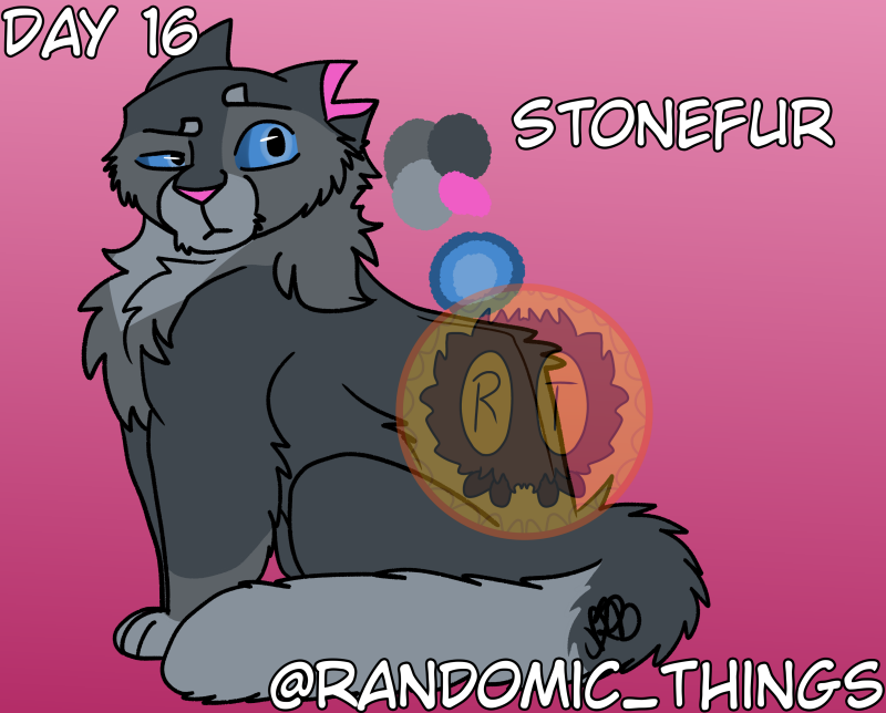 Randomic_things's tweet photo. Décimo sexto dia do #Warriorcatober Pêlo de pedra.
 Nâo gostei muito de como o design dele ficou.

#Warriorcats #gatosguerreiros #stonefur https://t.co/OwK6FKjDyc