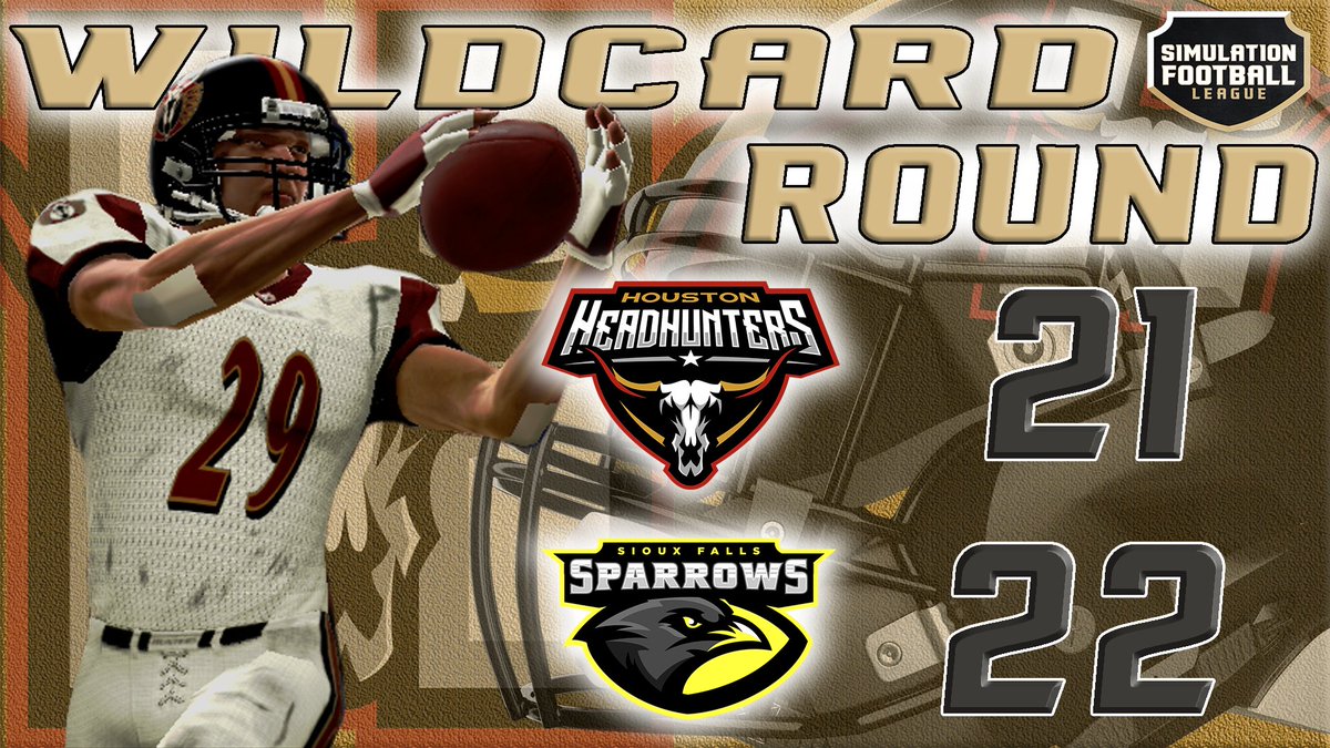 Houston Headhunters of the SFL (@sfl_headhunters) on Twitter photo I guess the end of the line for us was in Sioux Falls. Congrats <a href="/SparrowsSFL/">Sioux Falls Sparrows</a> . Time to start looking forward to Season 20 and the future of the Houston Headhunters!
<a href="/simulationfl/">Simulation Football League</a> I guess the end of the line for us was in Sioux Falls. Congrats <a href="/SparrowsSFL/">Sioux Falls Sparrows</a> . Time to start looking forward to Season 20 and the future of the Houston Headhunters!
<a href="/simulationfl/">Simulation Football League</a>