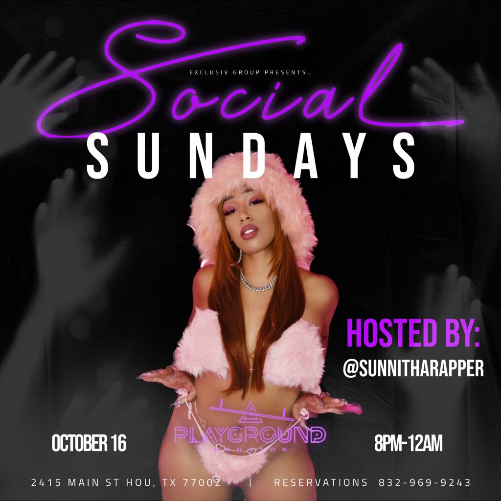 sunnitharapper's tweet photo. Tonight #houstontx we at #Playgroundhtx https://t.co/xt9X85irzt