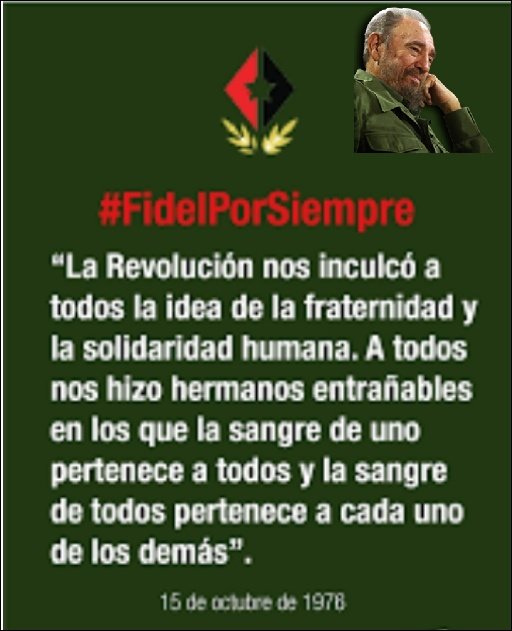 Con la Revolución todo, sin la Revolución nada.
#SanctiSpíritus 
#Cuba❤️🇨🇺.