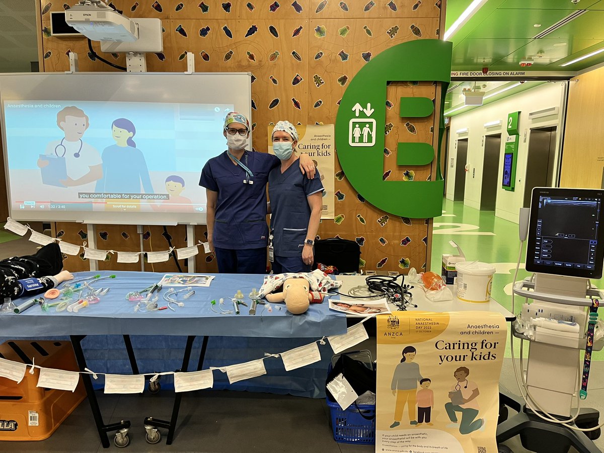 brookiev's tweet photo. Celebrating National Anaesthesia Day at Queensland Children’s Hospital #NAD22 @ANZCA https://t.co/StAucc3SGe