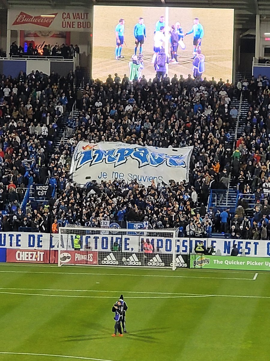 EmericMontminy's tweet image. Ça brasse au Stade Saputo! Ambiance survoltée #IMFC #CFMTL