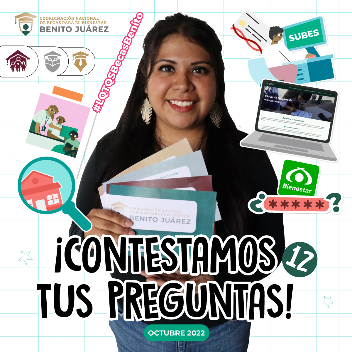 BecasBenito's tweet photo. #MediaSuperior - ¿Olvidaste las respuestas de tus preguntas de seguridad de la App Bienestar Azteca?

#Superior - ¿Registraste mal un dato en el #SUBES?

🤔 

¡Entonces corre a ver el ✨Nuevo #LQTQSBecasBenito de Preguntas y Respuestas con Mafer✨

Dale ▶️ https://t.co/dB2EURrwKo https://t.co/fIwom7d6Oh