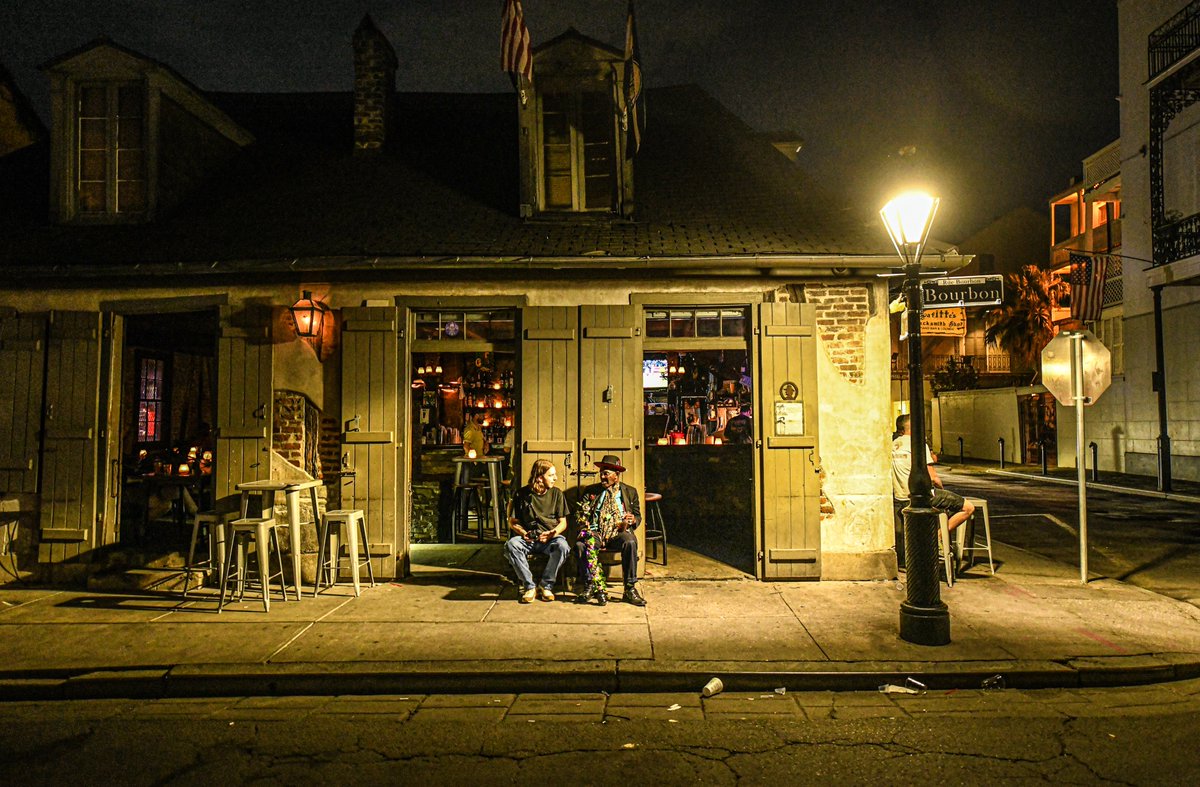 Lafittte's Blacksmith Shop bar, Bourbon street, New Orleans