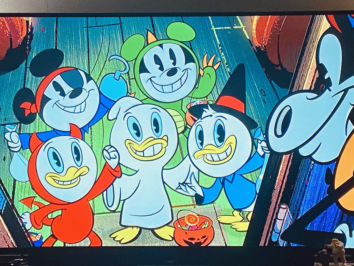 Watching some Halloween Mickey cartoons after Werewolf by Night