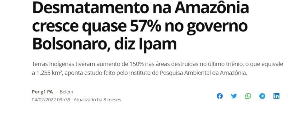 GuilhermeBoulos's tweet photo. Bolsonaro segue mentindo: o desmatamento foi recorde no seu governo. #Bolsonaromentiroso #DebateNaBand https://t.co/C05HfCiS7Z