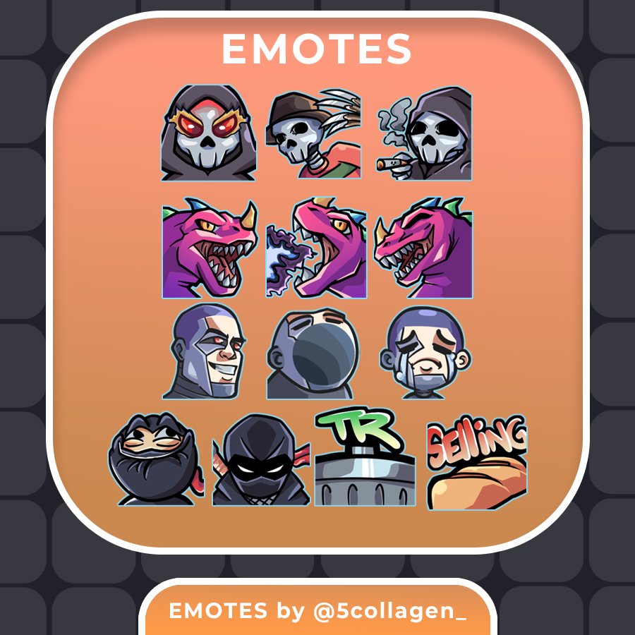 5collagen_'s tweet photo. A bit of what I have been working on these last weeks. Ask the DM for yours<3

Support is appreciated!!🙏 #emotes #emoteartist https://t.co/Np53K9RWeN