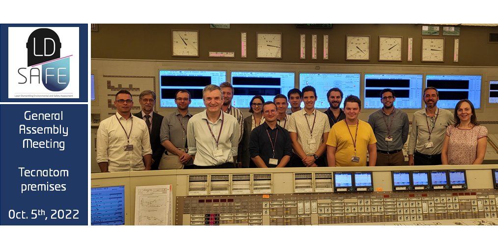 The LD-SAFE second General Assembly Meeting took place on October 5th, 2022, at Tecnatom premises. We were delighted to meet in person and have worthwhile presentations and discussions. Thanks to the Group of Experts for their fruitful participation.