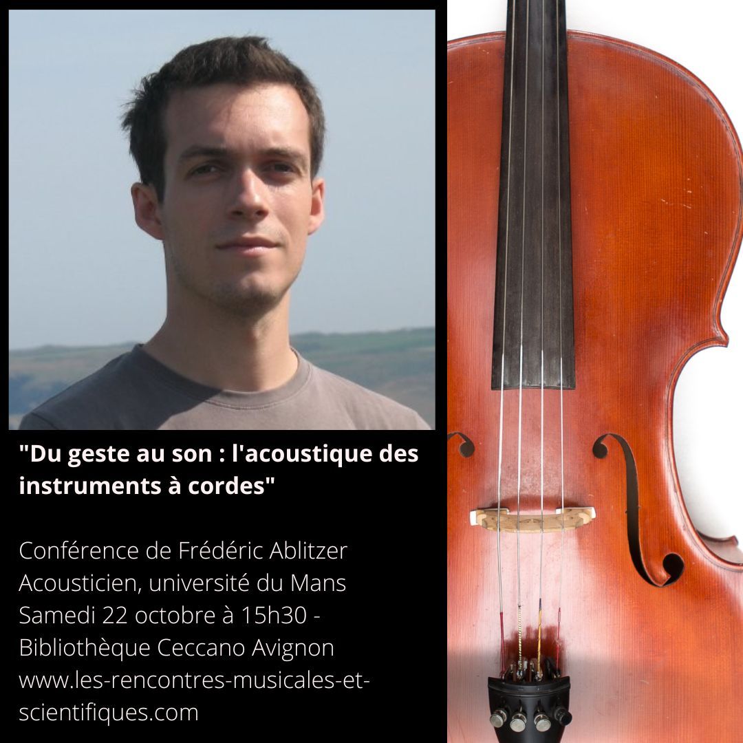 RMSAvignon's tweet image. 🔬🎸🎻 Lors des 8èmes @RMSAvignon, Frédéric Ablitzer, acousticien à l&apos;université du Mans, prononcera une conférence inaugurale sur l&apos;acoustique des instruments à cordes&quot; à la bibliothèque Ceccano ! 
➡️ sam 22/10 à 15h30
Réservez vos places !
youtube.com/clip/Ugkx6nl72…