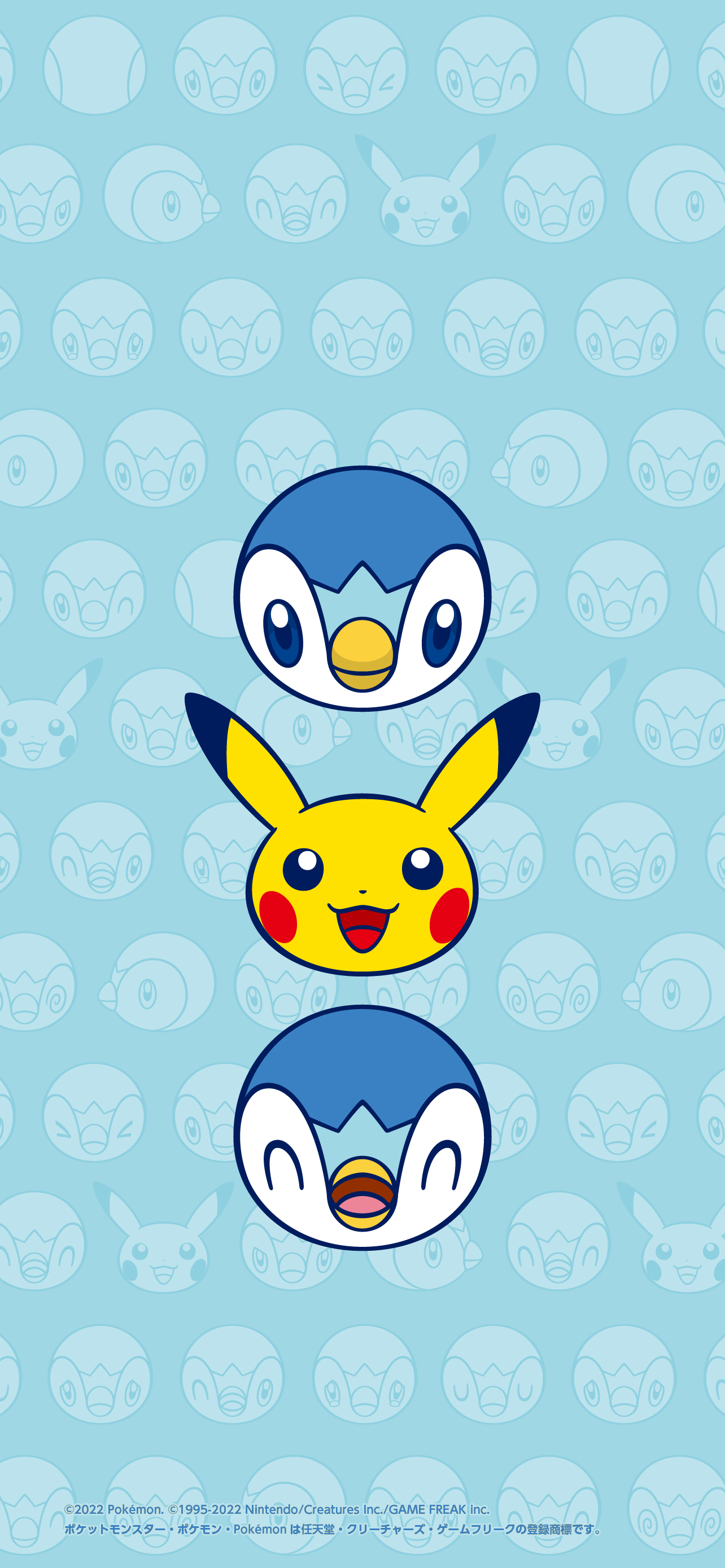 公式 プロジェクトポッチャマ 3時です 8 و フォロワーのみなさんに感謝の気持ちをこめた スマホ用壁紙プレゼント第5弾 ポッチャマ と ピカチュウ フェイスが並んだかわいいデザイン イーブイ とポッチャマの壁紙は Project Eevee で