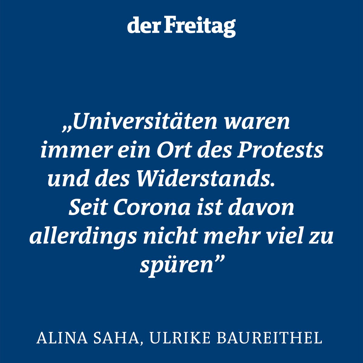 derfreitag's tweet photo. Heute ist #Semesterbeginn! Dazu unser Wochenthema „An die Unis, frieren, los!“ lesen: 

https://t.co/j6K4iOXqJF https://t.co/o7FzrvDmYW