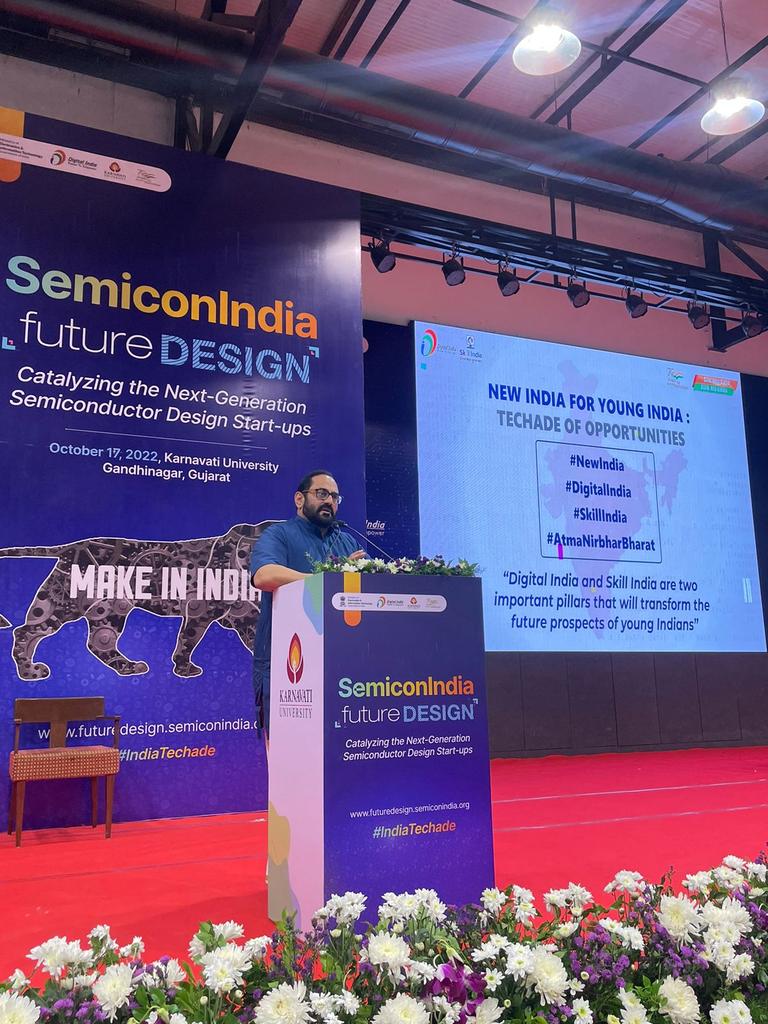 karnavati_uni's tweet photo. “Digital India and Skill India are two important pillars that will transform the future prospects of young Indians” – Shri @Rajeev_GoI ji
#futureDESIGN #GujaratTechade #IndiaTechade #NewIndia4YoungIndia #GujaratTechade #DigitalIndia
@Semicon_India @GoI_MeitY @_DigitalIndia https://t.co/6DUgCsKljO