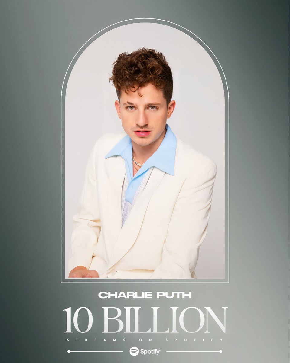 Charlie Puth Charts On Twitter charlieputh Has Now Surpassed 10 