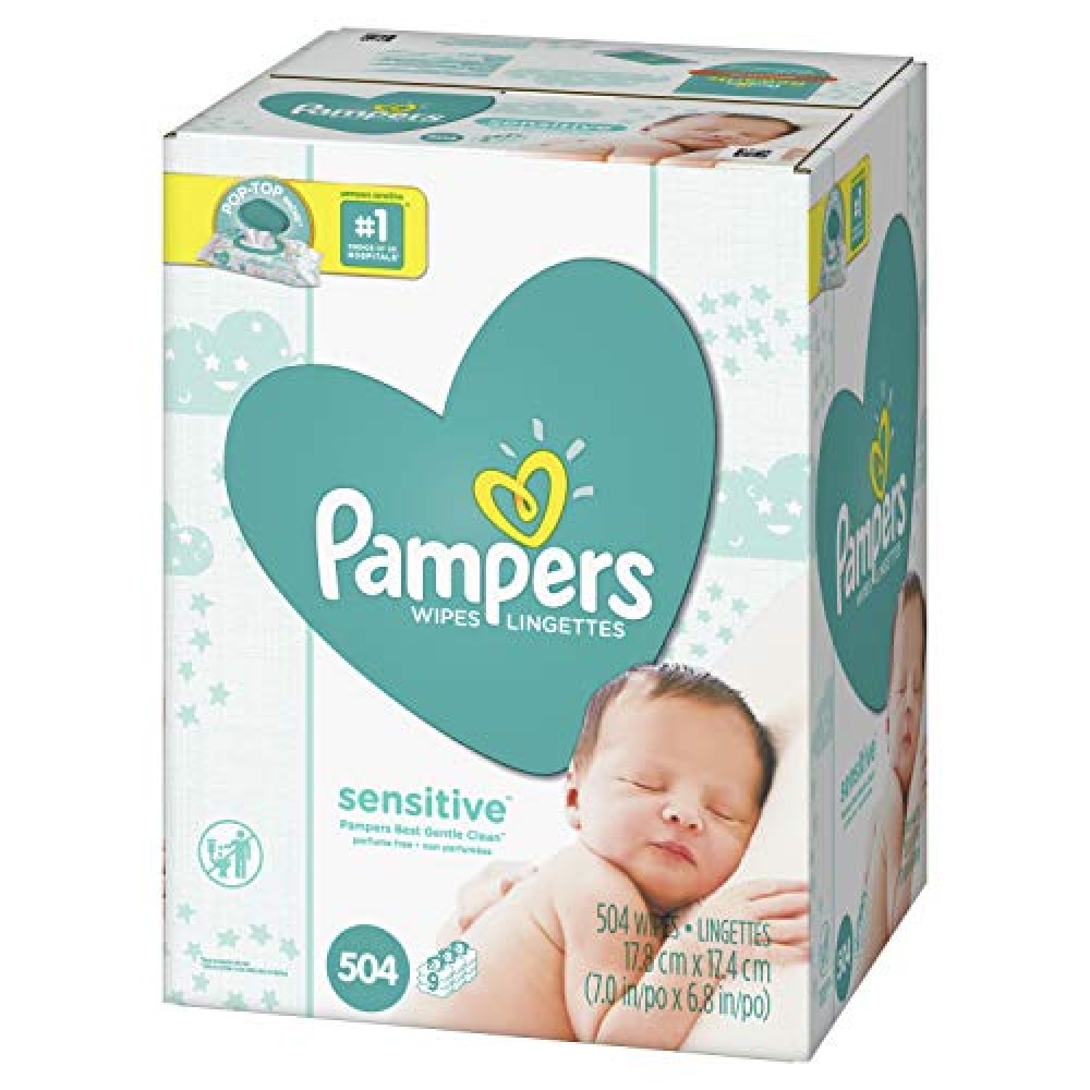 #babygear Baby Wipes, Pampers Sensitive Water Based Baby Diaper Wipes, Hypoallergenic and Unscented, 7 Pop-Top Packs, 504 Count… osmbaby.com/product/baby-w…