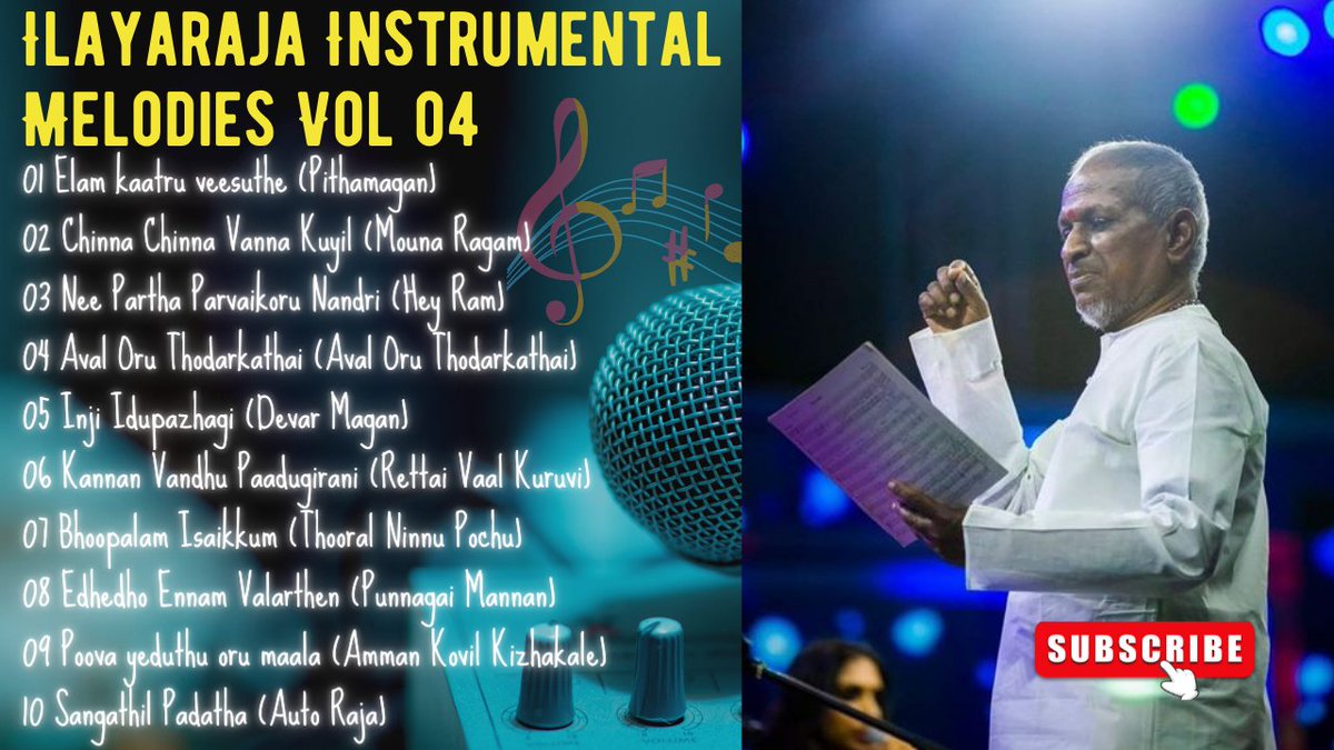 RelaxingMusicT5's tweet photo. hIlayaraja Instrumental Melodies Vol 04
https://t.co/TJ0StbMHyN https://t.co/HpCa27lQeZ