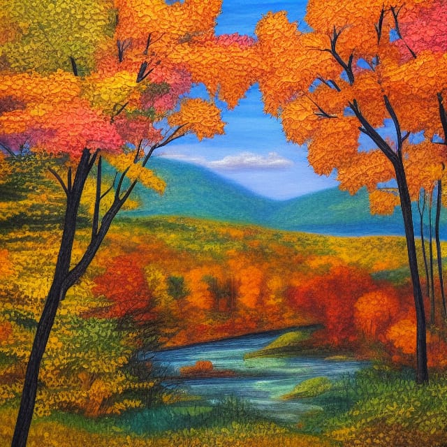 Autumn by the Hudson - Made in <a href="/NightcafeStudio/">NightCafe Studio</a>.
Available on <a href="/redbubble/">Redbubble</a>: tinyurl.com/4xynufy2

#AIart #nightcafe #digitalart #Autumn #fall #NewYork #redbubble #stablediffusion #artwork #art #seasonal #shopping #findyourthing #artist #painting #autumnart #giftideas #homedecor
