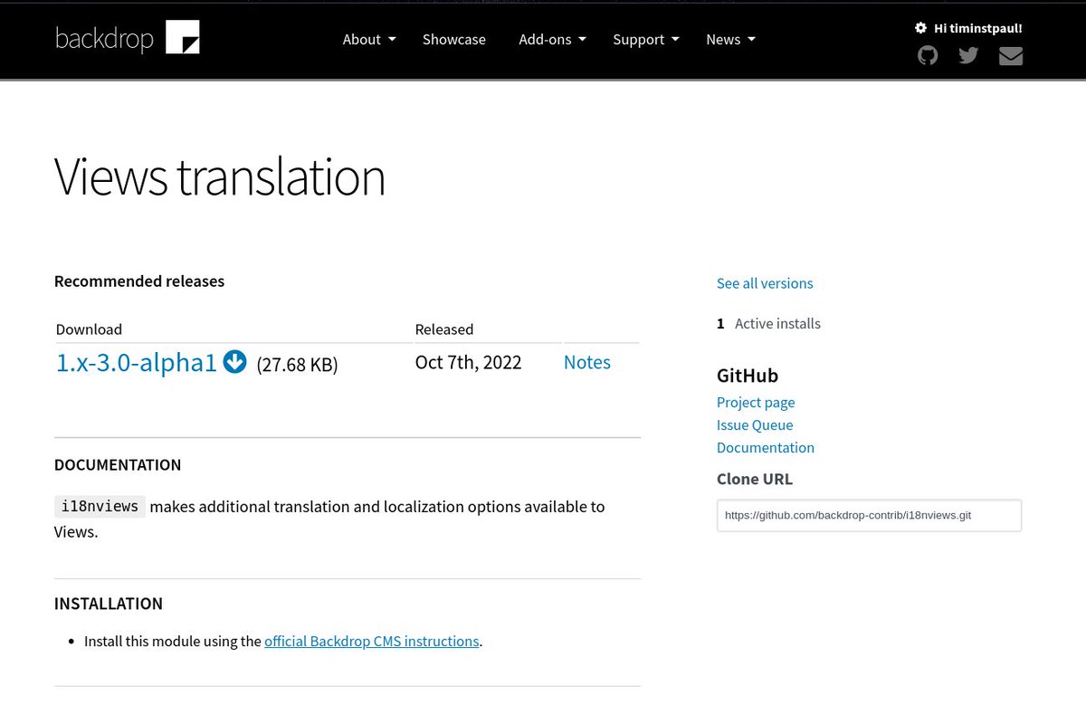 simplosite's tweet photo. Here is another recent module release for @BackdropCMS.  

Views Translation 

It makes additional translation and localization options available to Views.

(Ported by @kragtbakker from #Drupal)
https://t.co/8atEgwDRuG https://t.co/e0JVI12LBN