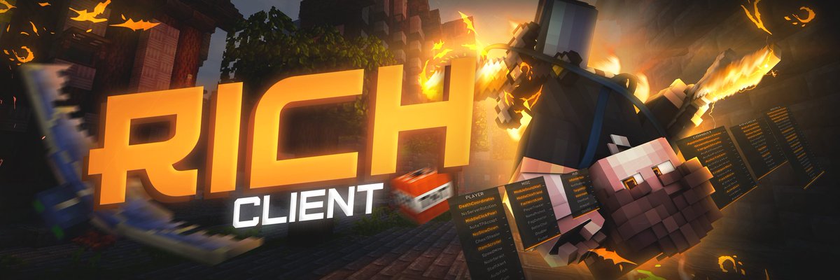 SilenceGraph's tweet image. Minecraft work for Rich Client🤖👾