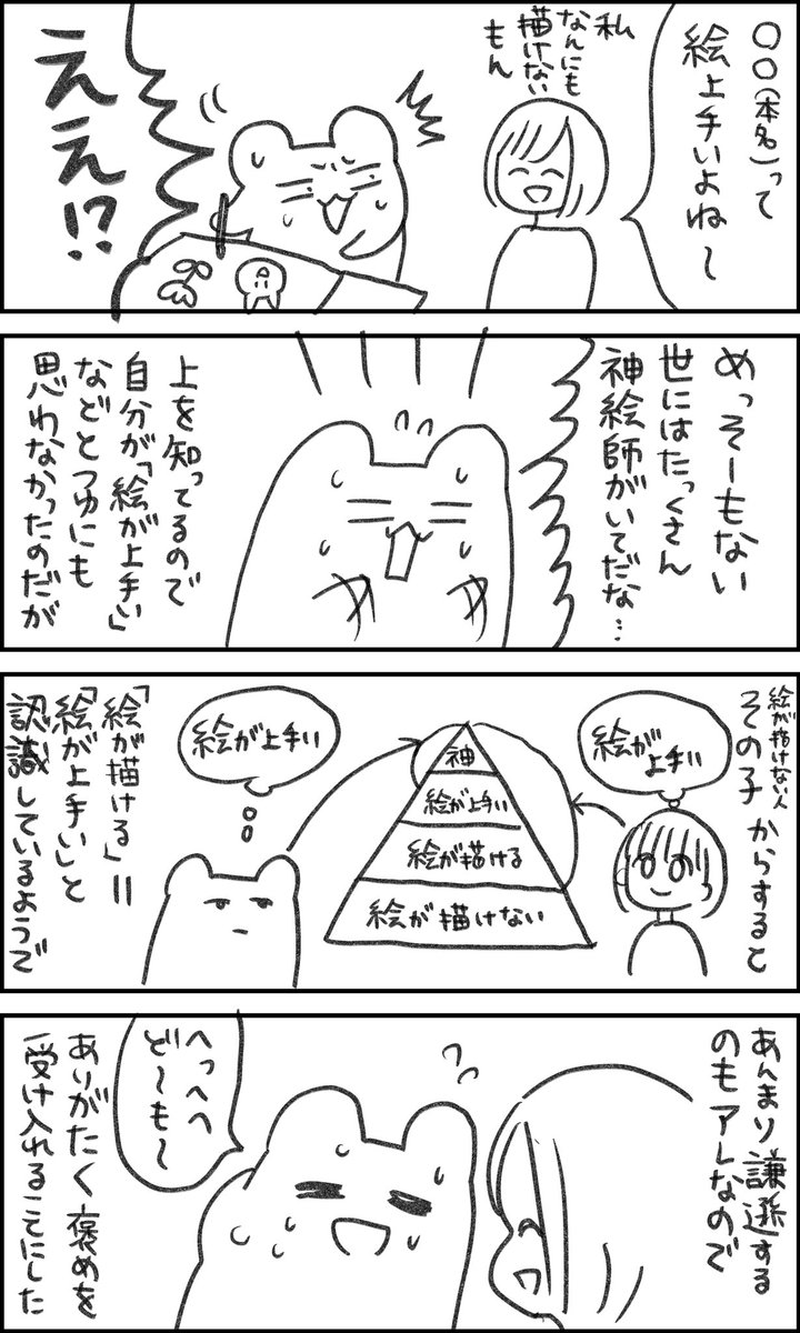 「絵が上手い」の認識のギャップ
#一秒日記 