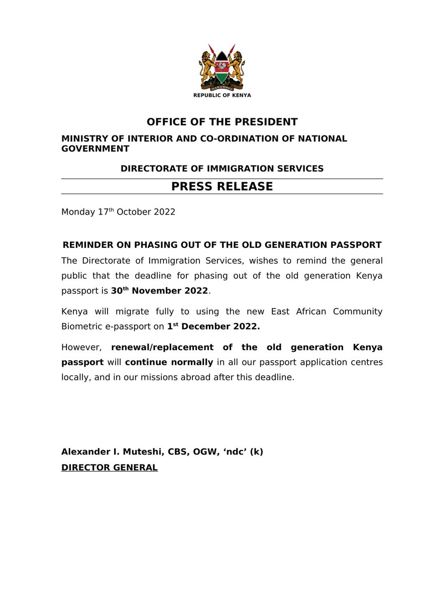 Immigration Services | Kenya tweet media