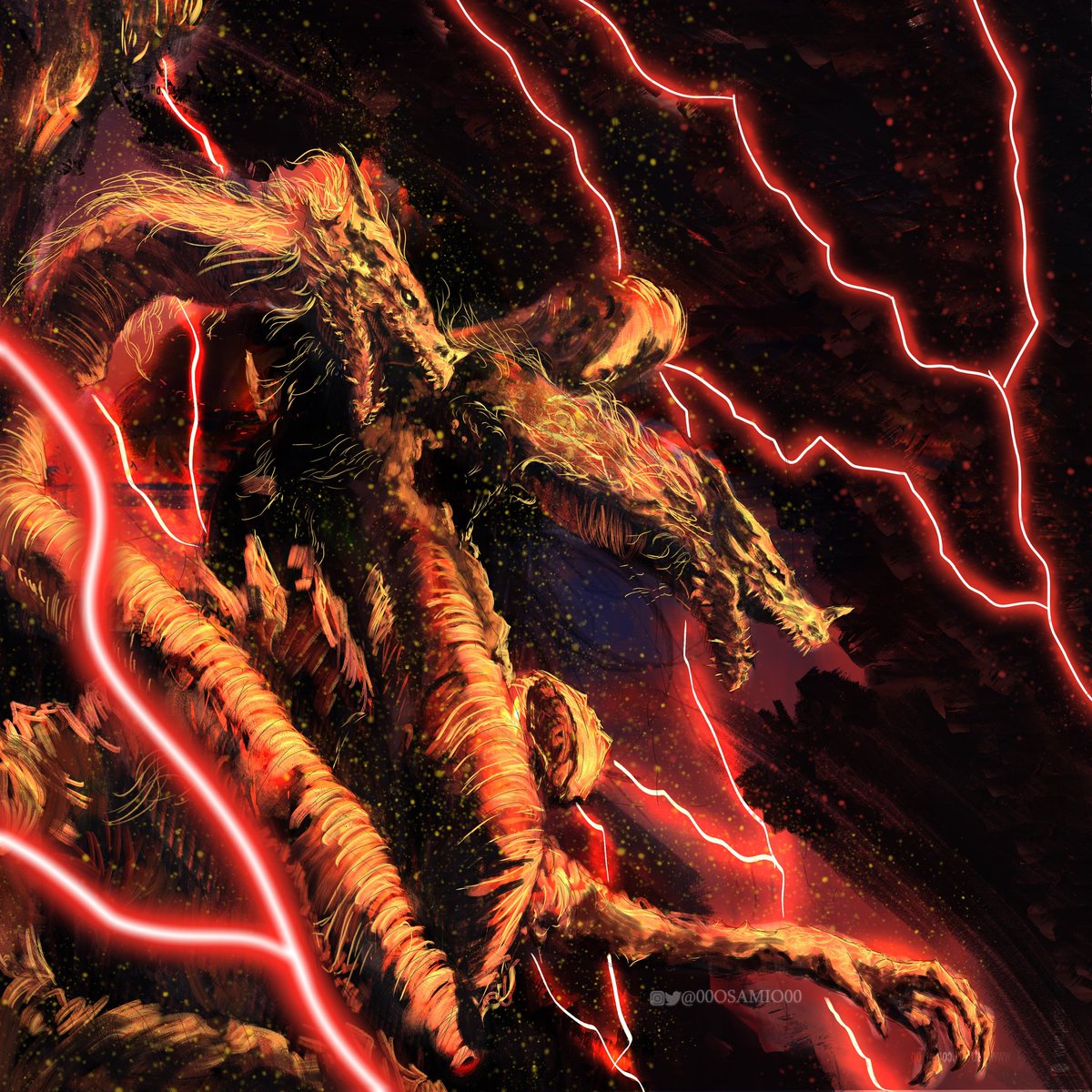 00oSamio00's tweet photo. Day 7 : Dragonlord Placidusax.
#ELDENRING #Soulstober #soulborne https://t.co/jpMIwVls1X