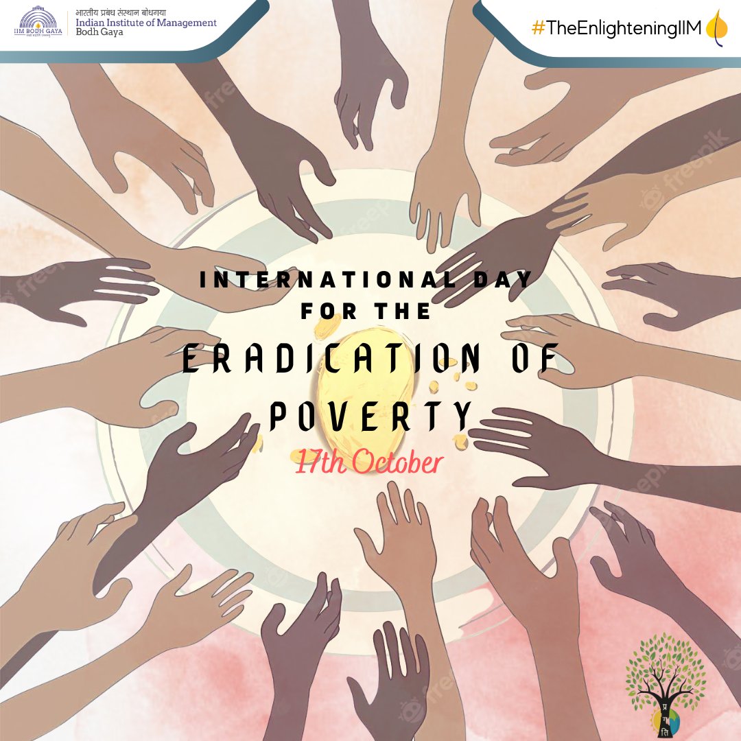 pragati_iimbg's tweet photo. Since 1993, the UN has recognized October 17 as International Day for the Eradication of Poverty. It raises awareness of the necessity to end global poverty, especially in developing countries.
#pragati #csr #eradicatepoverty #nationsdevelopment #iimbg https://t.co/m9MlMUByiZ