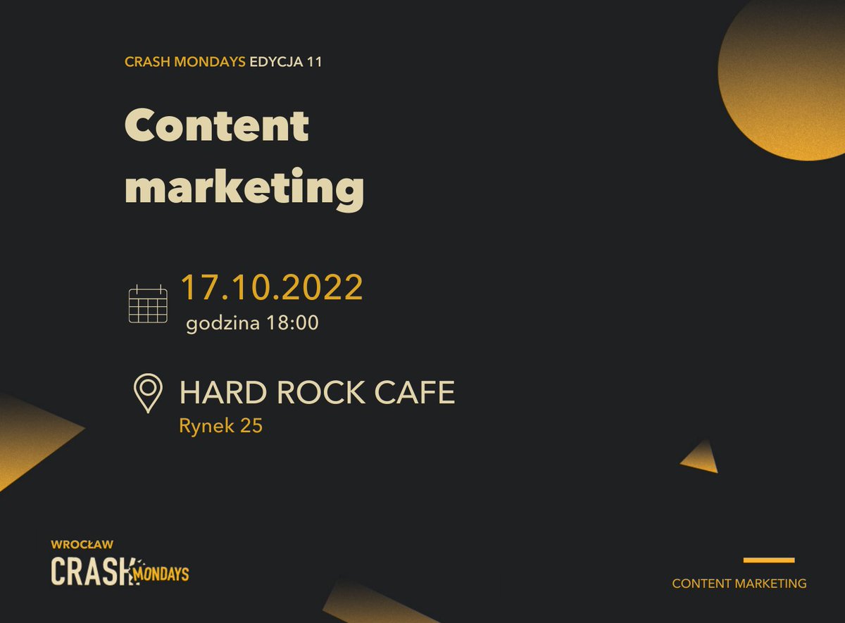 #Wrocław! 
Widzimy się już dzisiaj o 18:00 w <a href="/HardRock/">Hard Rock Cafe</a> Wro! 
Ostatnia szansa na wejściówki: bit.ly/3SDUQc2