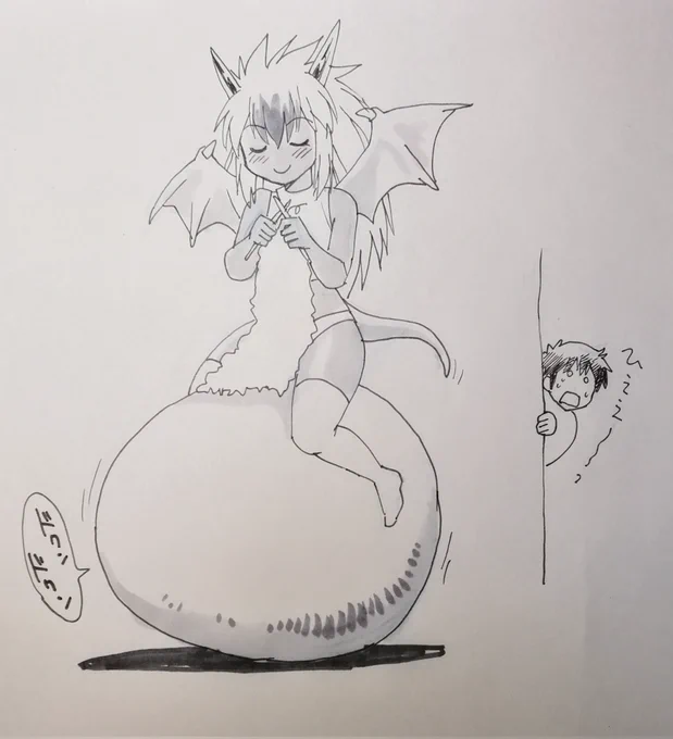 モーナの卵成長中。 