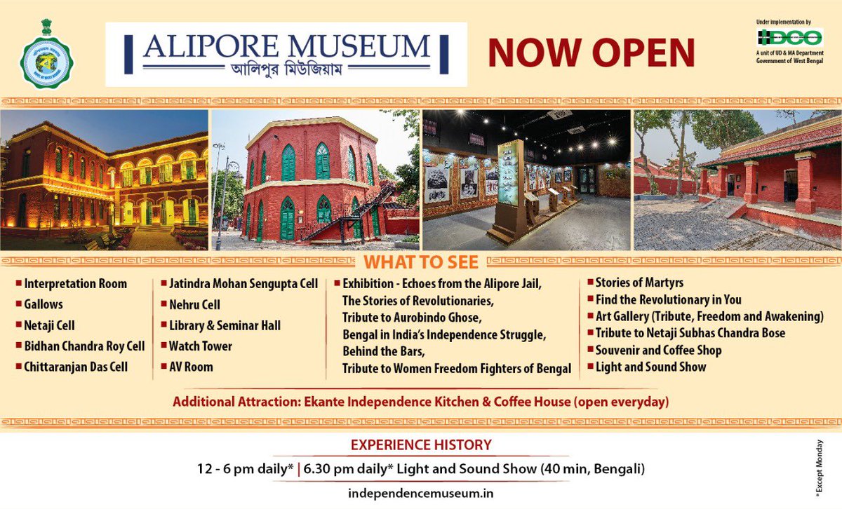 debashis_'s tweet photo. Almost two thousand (1,888) persons visited #Alipore Jail #Museum  yesterday. Were you one of them? ** Yesterday’s was highest footfall since inauguration on 21 Sep 2022. Cumulative 9,116 in less than a month https://t.co/6sEbOvKpVP