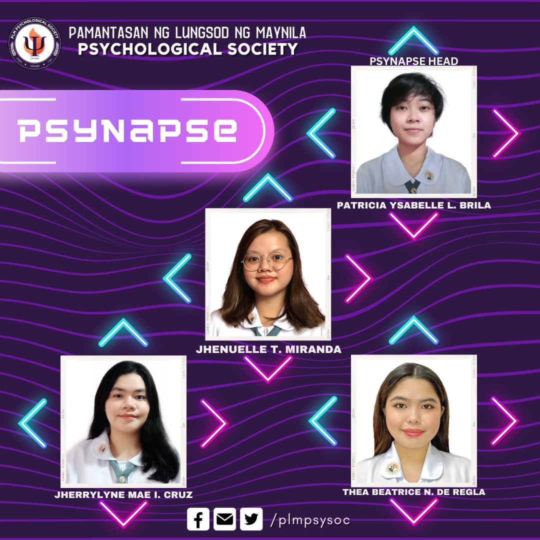 PLMPsySoc's tweet photo. 𝐏𝐚𝐬𝐬𝐢𝐨𝐧𝐚𝐭𝐞. 𝐂𝐨𝐦𝐦𝐢𝐭𝐭𝐞𝐝. 𝐓𝐚𝐥𝐞𝐧𝐭𝐞𝐝. 𝐈𝐧𝐯𝐨𝐥𝐯𝐞𝐝.

Introducing the creative people who gave colors on every notable work and exciting performance within the organization - the Academic Affairs Subcommittee Officers!

#ParaPsyBayan 
#PLMPsySocAACSubcomm https://t.co/hEDb2fgEUK